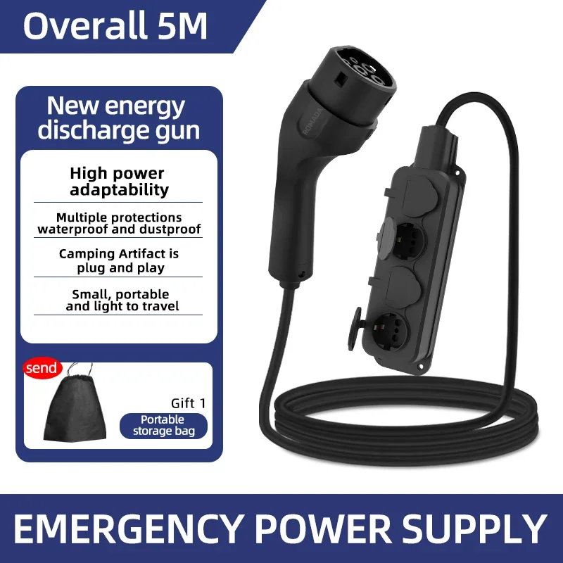 Outdoor Powerwall - แบบพกพา 16A 4KW ไฟฟ้ารถ EV Charger