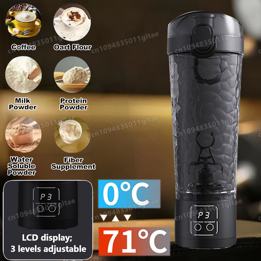 Outdoor Kitchen Power - แก้วปั่นอัตโนมัติ 3 ระดับความเร็ว สำหรับทำมิลค์เชค กาแฟ โปรตีนเชค