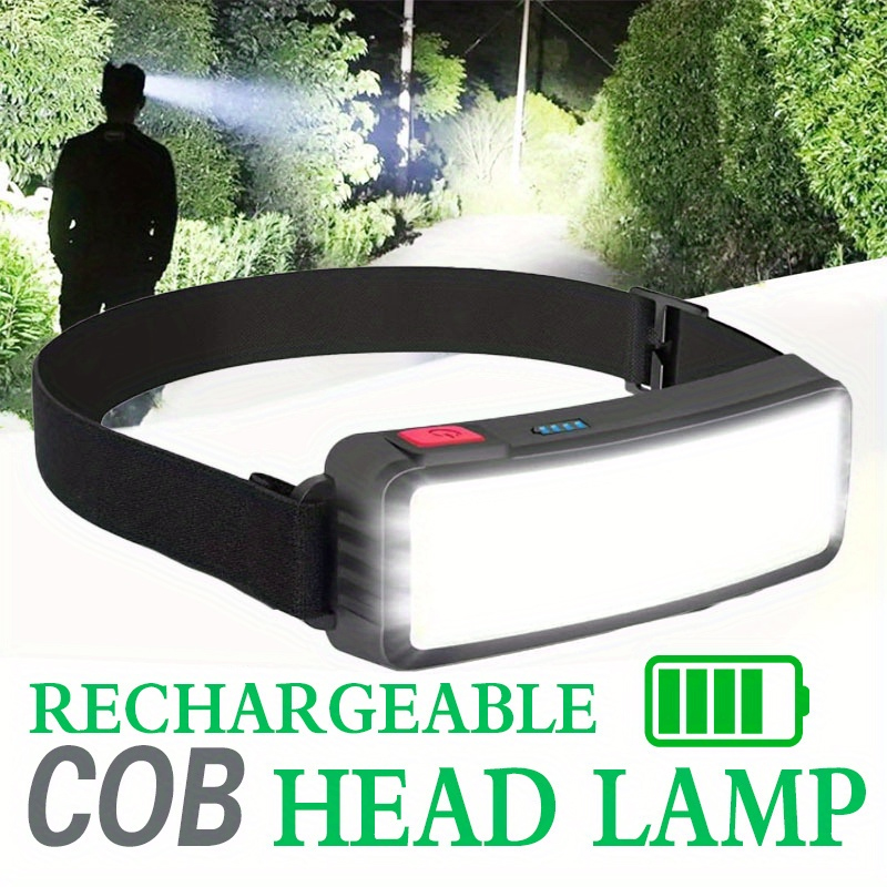 Outdoor Power Head - ไฟฉายคาดศีรษะ LED แบบ COB อันทรงพลัง ชาร์จด้วย