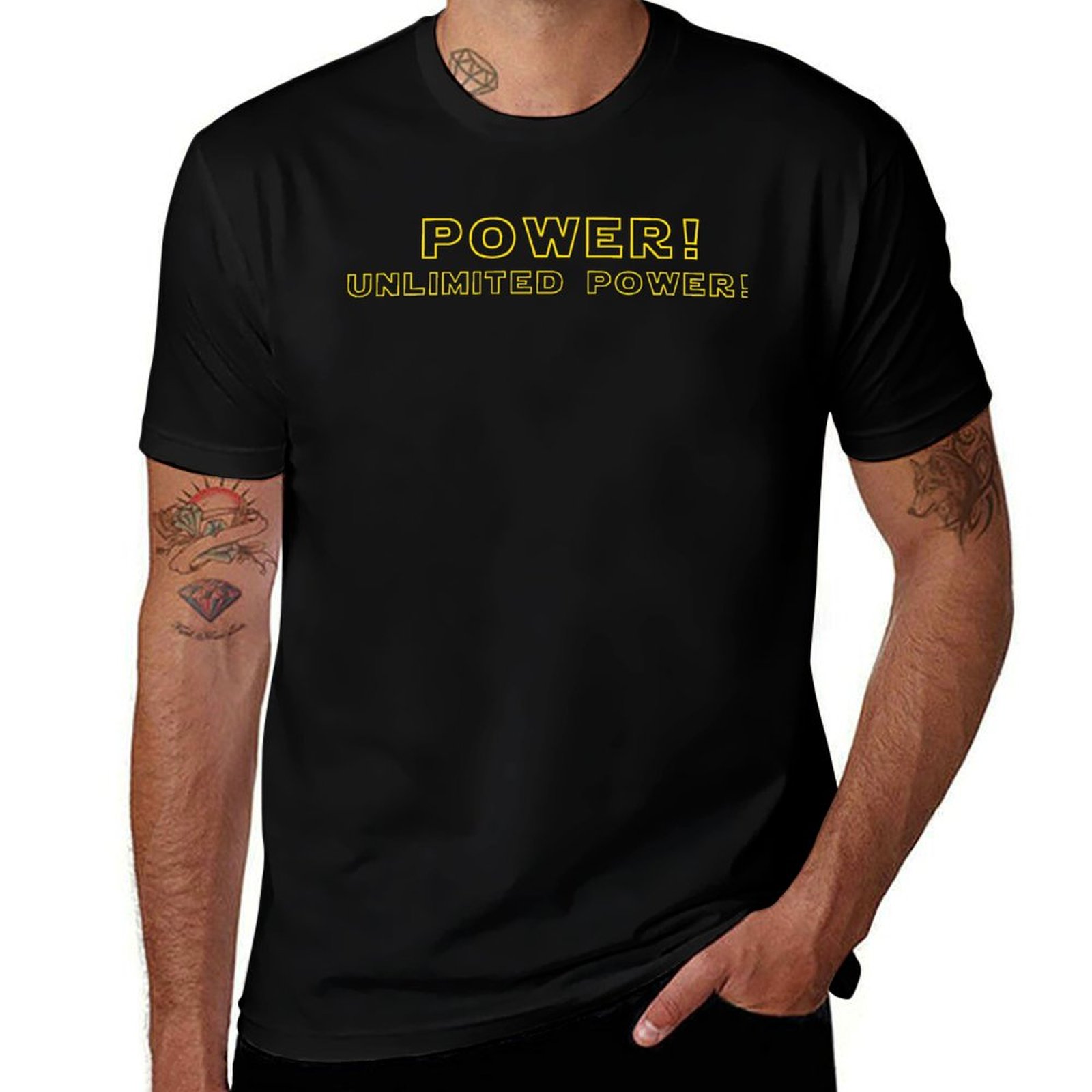 Outdoor Power Unlimited - พลัง! พลังไม่จำกัด! เสื้อยืดแขนสั้นสำหรับทำงานกลางแจ้ง