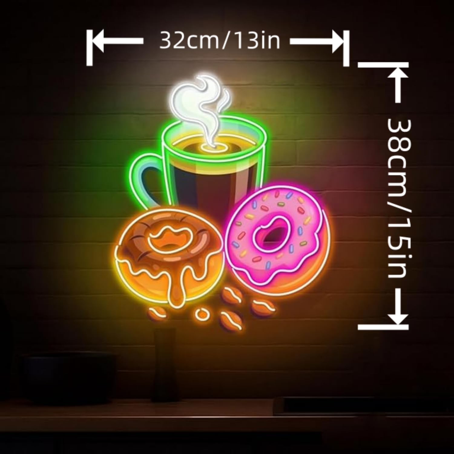 ป้ายไฟนีออนรูปโดนัท ใช้พลังงาน - Outdoor Kitchen Power บทวิจารณ์และราคา