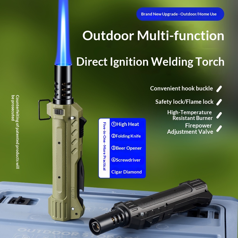 ไฟแช็คแก๊สโลหะทรงพลัง กันลม ใช - Outdoor Kitchen Power บทวิจารณ์และราคา