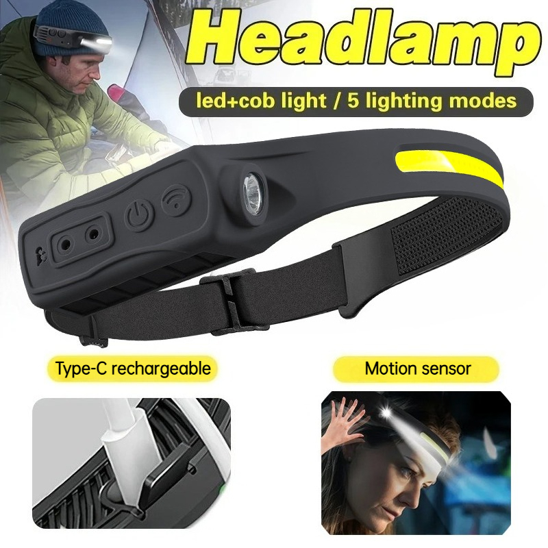 ไฟฉายคาดศีรษะเซ็นเซอร์ LED COB - Outdoor Power Head บทวิจารณ์และราคา