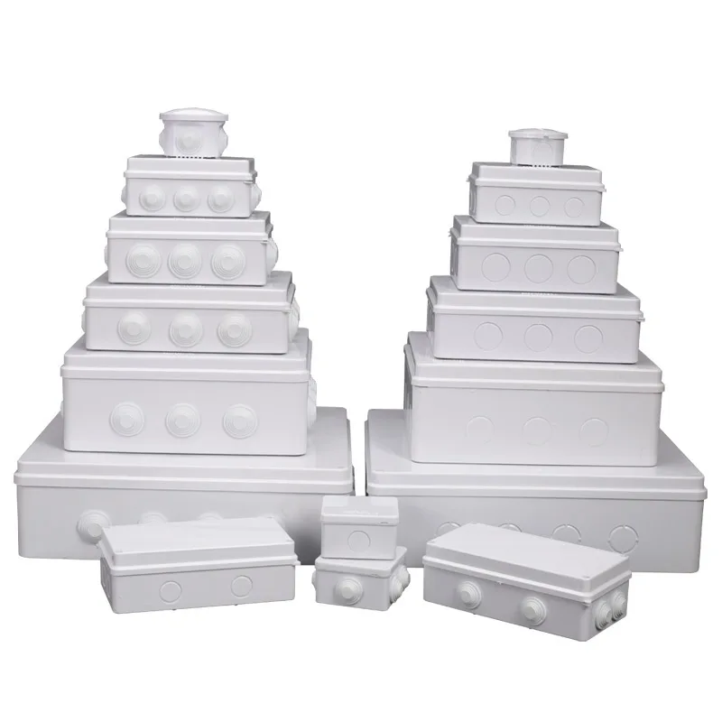 กลางแจ้งกันน้ํากล่องพลาสติก AB - Outdoor Power Cable Junction Box บทวิจารณ์และราคา