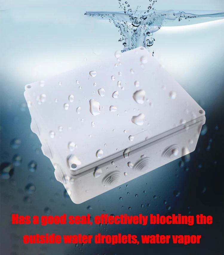 กลางแจ้งกันน้ํากล่องพลาสติก AB - Outdoor Power Cable Junction Box บทวิจารณ์และราคา