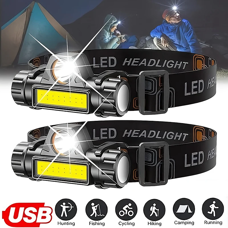 ไฟฉายคาดศีรษะแบบชาร์จไฟได้ COB - Outdoor Power Head บทวิจารณ์และราคา