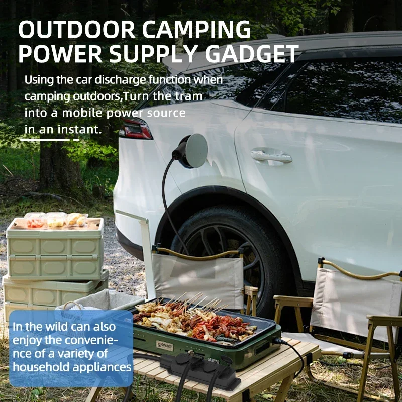 แบบพกพา 16A 4KW ไฟฟ้ารถ EV Cha - Outdoor Powerwall บทวิจารณ์และราคา