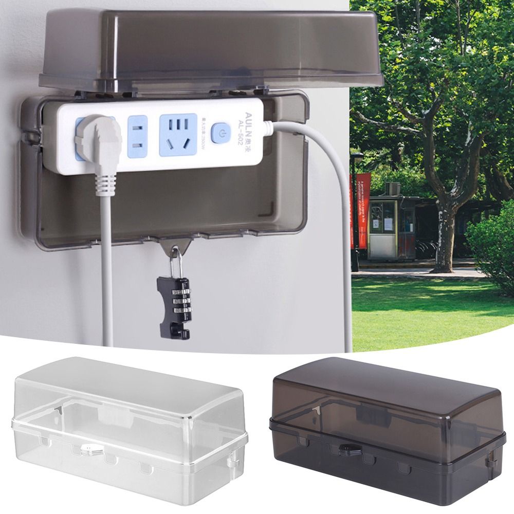 กล่องปลั๊กพลาสติกทนทาน ป้องกัน - Outdoor Power Strip With Cover บทวิจารณ์และราคา