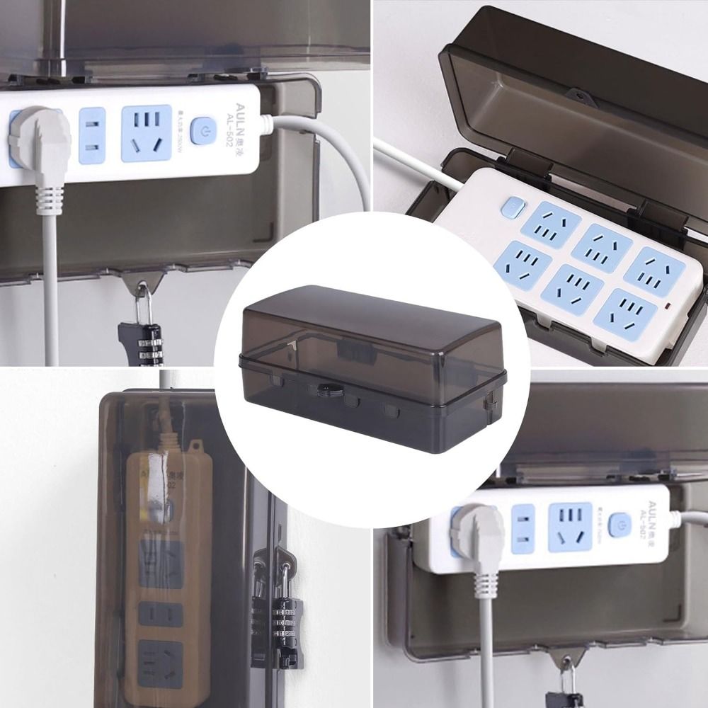 กล่องปลั๊กพลาสติกทนทาน ป้องกัน - Outdoor Power Strip With Cover บทวิจารณ์และราคา