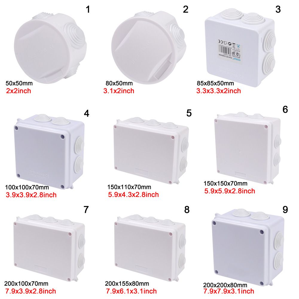 กล่องกล่องเชื่อมต่อไฟฟ้ากล่องค - Outdoor Power Cable Junction Box บทวิจารณ์และราคา