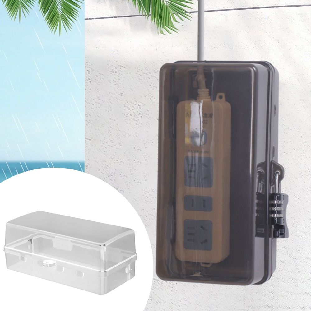 กล่องพลาสติกพกพาป้องกันการโจรก - Outdoor Power Strip With Cover บทวิจารณ์และราคา