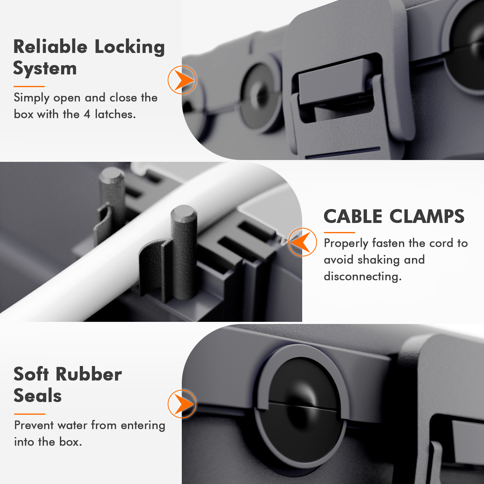 กล่องเชื่อมต่อกันน้ำสำหรับภายน - Outdoor Power Strip With Cover บทวิจารณ์และราคา