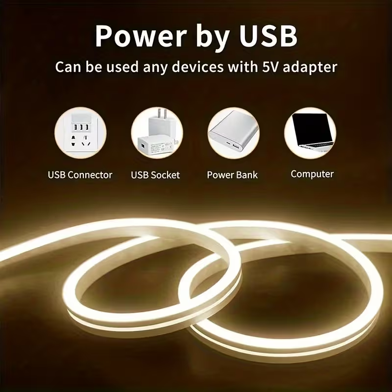 แถบไฟ LED นีออนแบบแรงดันต่ำ 5V - Outdoor Power Recliner บทวิจารณ์และราคา