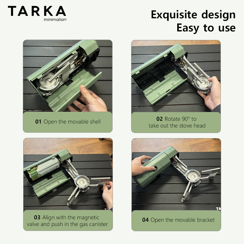 เตาแก๊สพกพาแบบพับได้ TARKA กำล - Outdoor Kitchen Power บทวิจารณ์และราคา